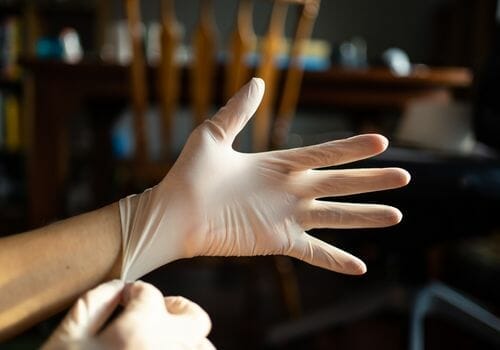 what are latex gloves commonly used for