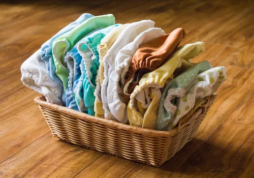 36 Mind-Blowing & Easy Ways to Live a Zero Waste Lifestyle 6 8. a basket of cloth diapers